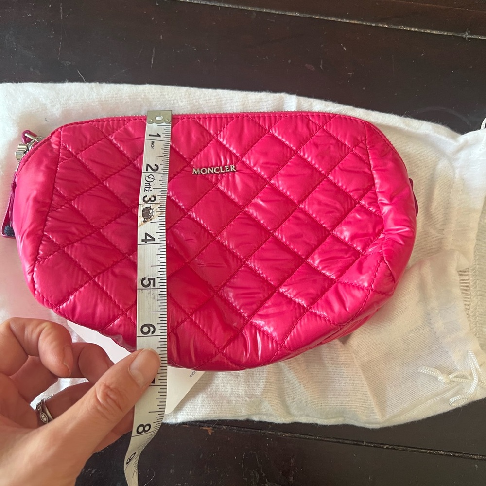 New Moncler Pink Quilted Women's Bag - Picture 9 of 9